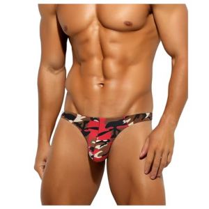 Casey Kevin String Sexy Homme Camouflage Tanga Slip Taille Basse sous-Vêtement G-String (Casey-Kevin, neuf)