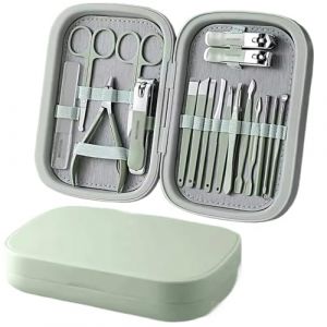 Kit de manucure coupe-ongles Ensemble de coupe-ongles for hommes, coupe-ongles, pédicure, décoration originale, ciseaux for la peau des pieds, pinces Ensemble de Coupe-Ongles(Green) (hywtbh, neuf)