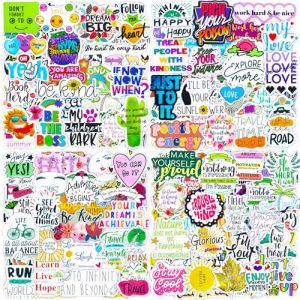 Proverbes Autocollant 200 Pcs Positif Citations Stickers Imperm&eacute;able Vinyle Decals Dictons Autocollant Pour Ordinateur Portable Miroir Scrapbooking Guitare Livre Mug Valise T&eacute;l&eacute;phones Frigo Agenda (AIRNOGO GmbH, neuf)