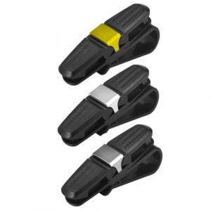 Porte Lunettes pour Voiture, 3 Pcs Pince pour Tickets et Cartes, Clip De Lunettes De Pare-Soleil, Porte-Lunettes pour Pare-Soleil, Pince De Carte De R&eacute;ception, Accessoire Voiture pour Pare Soleil (Thuranda O&Uuml;, neuf)