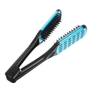 ELAYARD Brosse Double Face Lissante Brosse à Pince Poils De Sanglier Noire Ménagère Professionnelle Pour Coiffage Salon (Heyyii, neuf)