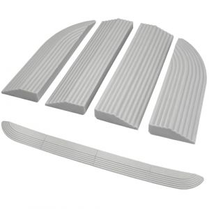 Rampe de Seuil pour Portes, Rampe pour Fauteuil Roulant en Caoutchouc, Accessoires de Rampe de Seuil Robot, Rampe de Seuil en Caoutchouc, Assemblage Libre, pour Balayeuse, Seuil de Porte, Escalier (Shenzhen Sanhuan Recycling Technology Co Ltd, neuf)