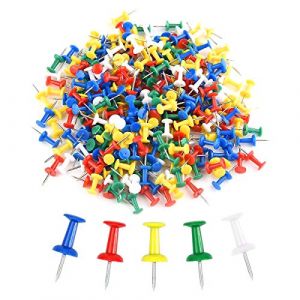 100 Pi&egrave;ces Multicolores Punaises, Punaise Murale de D&eacute;coration Cr&eacute;ative, Punaises de Planche &agrave; Dessin, Punaises &agrave; T&ecirc;te en Plastique pour Mur Photo,Tableau en Li&egrave;ge,Tableau d'affichage (limpise, neuf)
