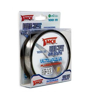 NYLON DE PECHE TAKE AKASHI ULTRACLEAR FLUOROCARBON 50 M Mod&egrave;le: 0.50mm (Arundo, neuf)