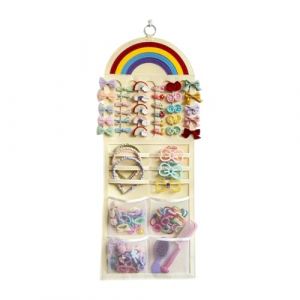 Organisateur et porte-n&oelig;uds pour cheveux &ndash; Porte-objets muraux, crochet pour pinces &agrave; griffes, id&eacute;al pour bandeaux, pinces &agrave; cheveux, lunettes de soleil, porte (wulinqiu, neuf)