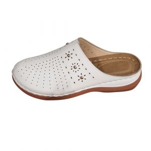 Spartiates &agrave; bout ferm&eacute; avec talon compens&eacute; pour femme - Sabots &agrave; enfiler &agrave; bout ferm&eacute; confortables - Mules d&rsquo;&eacute;t&eacute; creux pour femme - Sandales de marche d&rsquo;&eacute;t&eacute; plus respirantes - Chaussures (phugahg, neuf)