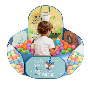 Piscine &Agrave; Balles pour Int&eacute;rieur, Piscines &Agrave; Boules Enfant Pliable pour B&eacute;b&eacute; Et Enfant, Parc De Jeu Pliable avec Tente De Jeu pour Int&eacute;rieur Ext&eacute;rieur (Ancsunny, neuf)