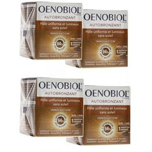 Oenobiol Autobronzant H&acirc;le uniforme et lumineux sans soleil - Lot de 4 boites by Oenobiol (Be and Care, neuf)