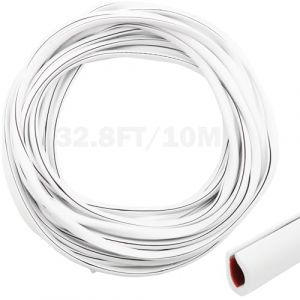 CTRICALVER Protection Portiere Voiture, Joint Porte Voiture, Protecteur De Bord De Porte De Voiture, Baguette de protection voiture en forme de U en PVC, pour la Plupart des Voitures (10M, Blanc) (CTRICALVER-FR, neuf)