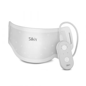Silk'n Masque pour le cou LED - LED Neck Mask - Soins de peau avec 4 types de lumi&egrave;re - Masque lumineux avec lumi&egrave;re rouge pour le collag&egrave;ne et anti-&acirc;ge - 24 &times; 11 &times; 1 cm - Sans fil - Blanc (Silk'n EU, neuf)