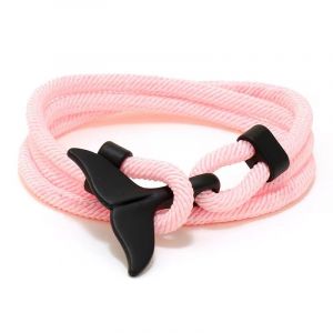 aninu Bracelet baleine avec suivi GPS en direct Orca avec application, bracelet de surfeur avec aileron de baleine comme pendentif, bracelet en tissu, cadeau parfait pour les femmes et les hommes (TheMarketDing, neuf)