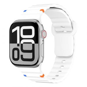 Bracelets Silicone pour Bracelet Apple Watch 44mm 40mm 46mm 42mm 41mm 45mm 49mm 38mm iWatch Band Femmes Hommes,Doux Sport Apfelband pour Bracelets Apple Watch SE/2 Serie 10 9 8 7 6 5 4 3 Ultra 2 (Yunjiantech, neuf)