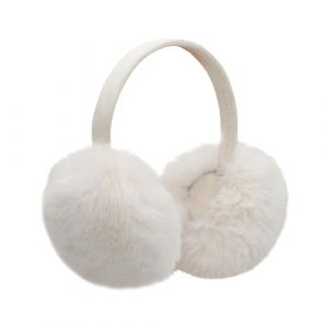 Onmygogo Cache-oreille en fausse fourrure pour l'hiver, doux, chaud et pliable - Couleur beige - Medium (Onmygogo, neuf)
