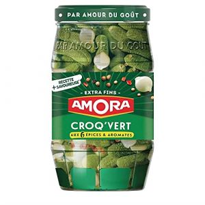 AMORA - Croq'Vert Cornichons Extra-Fins 370G - ( Lot De 3 ) (Ma Biotique, neuf)