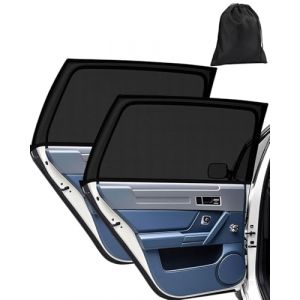 BPTRKOM 2 Pièces Pare Soleil Voiture Bébé,Chaussette pour Enfants et Animaux,Bloquer Les Rayons UV Anti Moustiquaire,Taille Universelle pour Plupart des Voitures(Lunette arrière) (hebishikaifaquweiyueyingshangmaoyouxiangongsi, neuf)