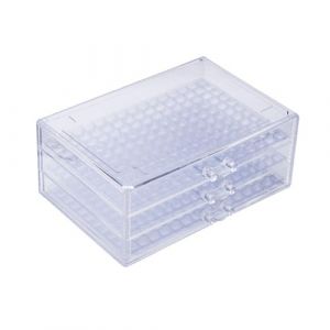 Bo&icirc;te organis&eacute;e compacte en plastique 471 avec 3 tiroirs pour un rangement facile des fournitures artisanales et des accessoires pour ongles (sheQImaoYI, neuf)