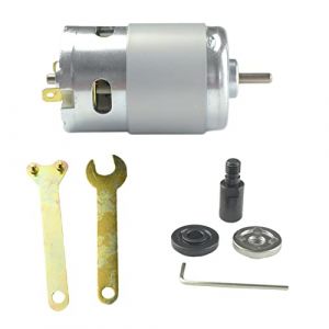 CONQUERALL Moteur 895 12V 9000RPM/ 24V 18000RPM Petit moteur DC bross&eacute; &agrave; fort couple et haute puissance avec jeu de tiges de connexion M10-5 (EASFFY, neuf)