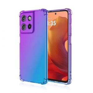 EASSGU Coque pour Motorola Moto g15 / Motorola Moto g15 Power (6.72" inches), Housse de Protection de Couleur D&eacute;grad&eacute;e Transparente, &Eacute;tui de T&eacute;l&eacute;phone Anti-Chute et Anti-Rayures - Bleu Violet (EASSGU, neuf)