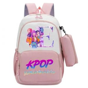 G&eacute;n&eacute;rique Sac &agrave; dos K-Pop Demon Hunters Sacs d'&eacute;cole K POP Hunters Huntrix Anime Rumi/Mira/Zoey Imprim&eacute;s de personnages de Films Sac &agrave; dos Imperm&eacute;able et Portable pour Les Fans Gar&ccedil;ons et Filles (PANGKII, neuf)