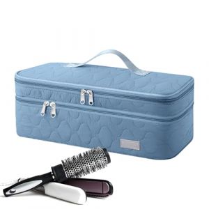 Étui de transport pour sèche-cheveux – Résistance à la chaleur, organisateur de sèche-cheveux, sac de rangement pour fer à friser, porte-outils de coiffure portable | Coffret cadeau de vacances de voy (grcibo, neuf)