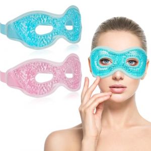 ACWOO Masque Yeux Froid, 2 Pcs Masque Des Yeux, Masque Compresse Chaud et Froid, Masque Yeux Réfrigérant en, Soulage la Fatigue Oculaire, Migraine, Gonflement Yeux, Cernes (AOGOE-EU, neuf)