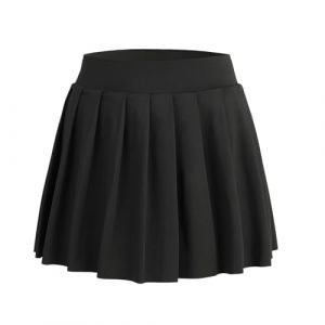 Bezioner Filles Jupe Tennis Plissée Jupe de Golf avec Short Intérieur et Poches Jupe de Sport d'entraînement Uniforme Scolaire pour Enfant Noir M (6-7 Ans, 110-120 cm) (Bezioner-shop, neuf)
