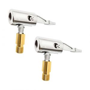 XINTANGXIA 2 Pièce Adaptateur de Valve de Pneu de Voiture Gonflage Valve Clip Pince Connecteur Adaptateur en Laiton Embout Gonflage Pneu pour Compresseur Pneumatique (XINTANGXIA, neuf)
