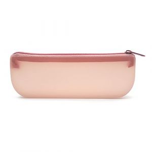 Sac de rangement cosm&eacute;tique en silicone Grande capacit&eacute; Voyage Maquillage Porte-pinceaux Portable Porte-monnaie Bo&icirc;te &eacute;tanche (LMHsd83, neuf)