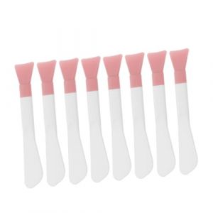 EXQUIMEUBLE 8Pièces Set de Pinceaux Silicone pour Facial Applicateurs Double Tête Idéaux pour Masques Portable Multifonctionnel (MLOOZK, neuf)