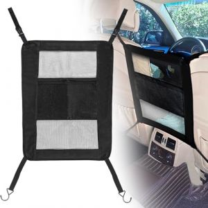 xtemtoamz Filet Voiture Rangement, Filet Chien Voiture, Filet de Rangement, Filet de Coffre de Voiture pour Isoler Les Animaux Domestiques, Sac de Rangement en Filet (xutongtuo, neuf)