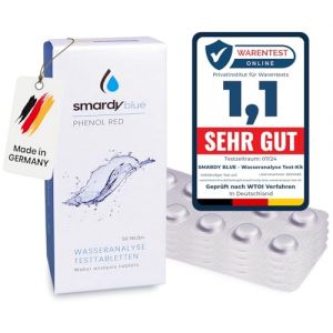 smardy 50 Comprimés de Test Phenol Red (PH) pour Photomètre/Testeur d'eau Electronique (A & B GmbH, neuf)