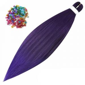 WBLSPA Extensions de Cheveux de tressage ombré Tresses synthétiques faciles pour Cheveux Violet Brun Rouge Afro Jumbo Tresse Cheveux 20"/26"-violet-26 Pouces (guangzhouliyeshangmaoyouxiangongsi 85244, neuf)