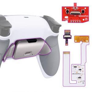 eXtremeRate Rise V3 Remap Kit Programmable pour ps5 Manette BDM-030/040/050, Coque Arrière Redessinée avec 2 Palette Métal pour ps5 Controller BDM-030/040/050, Carte améliorée, Blanche Pur (EXR Gaming, neuf)