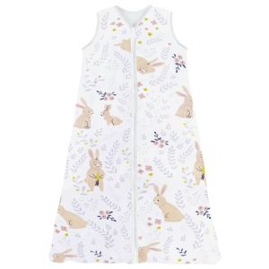 Chilsuessy Gigoteuse Bébé Pyjama d'été sans Manches 100% Coton Tog 0.5 (110/Hauteur Bébé 110-125CM, Lapin mignon) (Chilsuessy, neuf)