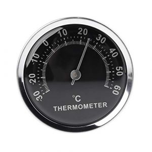 MISHITI Mini 58mm Thermom&egrave;tre De Voiture Manom&egrave;tre Analogique M&eacute;canique avec Colle Autocollant (MEIKONG, neuf)