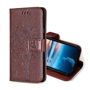 KANVOOS Coque pour Samsung Galaxy Note 20 Ultra 5G, Etui Protection Housse Premium en Cuir PU, Antichoc &Eacute;tui &agrave; Rabat Portefeuille Flip Case pour Samsung Note 20 Ultra 5G (Marron) (CONBER, neuf)