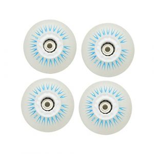 SSCYHT 4 PCS Roues de Roller en Ligne, avec Roues de Skate Flash LED Roue de Remplacement 60mm/62mm/64mm/68mm/70mm/72mm/76mm/80mm Rouleau Inline pour Enfants et Adolescents,Bleu,80mm (our story, neuf)