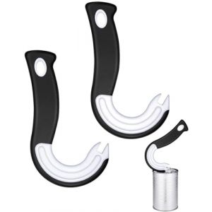 TPZORJX 2Pcs Ouvre-Bo&icirc;tes &agrave; Crochets En Forme De J,Facile Bague Pull Can Ouvre &agrave; Ouvrir Portable Ouvre-Bo&icirc;tes de Traction Facile Ouvre-Bo&icirc;te &agrave; Anneau Manuel pour Anneau de Traction Canette Bo&icirc;tes (Sunlaxy OU, neuf)