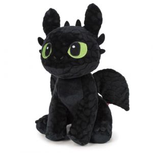 TA&MA Offrir &agrave; votre dragon facilement - Dragon nocturne noir inspir&eacute; de Krokmou - Peluche en tissu doux - Diff&eacute;rents mod&egrave;les et tailles - Peluche douce pour enfants et fans (assis 30 cm) (TA&MA Store, neuf)