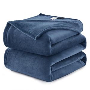WAVVE Plaid Couverture Polaire Flanelle en Microfibre, Jeté de Canapé 220x240 Gris Bleu, Couverture lit Jete de Canape 2 Personnes, Plaid Fourrure Grand Chaud et Doux en Peluche, 240x220 (Wavve EU, neuf)