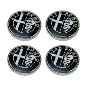XVBFSC 4 Pièces Cache Moyeux pour Alfa Romeo Giulia Stelvio Giulietta 159 147 156 166 GT Tonale 60mm, Capuchon Enjoliveur Centre Roue Centre de Jante Capuchons Badge Logo Accessoires,E (shenzhenshiyuanxintaimaoyiyouxiangongsi, neuf)