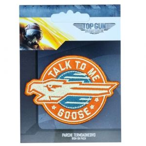 COMERCIAL MERCERA, Patch Thermocollant, Top Gun, Ecusson Thermocollant pour les Casquettes, les Vestes, les T-Shirts ou les Cartables, Imprimé, 100% Pol (Goose, Brodé) (catch-the-patch, neuf)