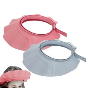 Prot&egrave;ge-Cheveux B&eacute;b&eacute; - 2 Pi&egrave;ces Protecteur Doux Et Confortable | Chapeau De Douche Pour Lavage Des Cheveux | Pour Adultes Bain Natation Maison Salle De Bains Lavabo Visage Yeux Cheveux Oreilles (Lingtyaz, neuf)