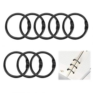 SJUNJIE 20 Pcs Anneaux De Reliure, Anneaux De Livre De 50mm etalliqueanneaux ArticuléS Pour Cahiers, Albums Photo, Porte-CléS ( (SJUNJIE, neuf)