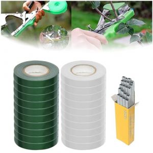 10 Rouleaux de Ruban végétal, et 10000pcs Agrafes de Ruban Végétal, pour Jardin Fruits Légumes Fleurs Tomates Vigne, Outil de Jardinage À Attacher Branche Machine à Nouer Les Plantes (Tp-store, neuf)