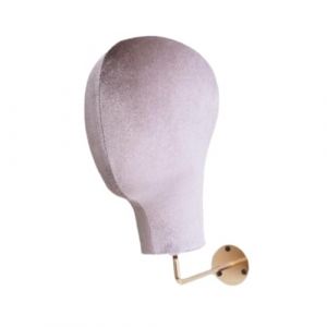 Fiocias Mannequin T&ecirc;te Support Casquette Porte-chapeau Pr&eacute;sentoir Perruque Polyur&eacute;thane Fer Facile &agrave; Nettoyer Id&eacute;al pour Magasin Salon Maison, Gris (Ocean Minnan, neuf)
