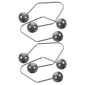 Healifty Appareils &agrave; Fossettes M&eacute;talliques pour Visage &ndash; 2 Paires Noires &ndash; Entra&icirc;neur de Sourire Compact et L&eacute;ger en Alliage Solide &ndash; Outil D&rsquo;exercice Facial pour Modeler Fossettes (Madonna Tied, neuf)