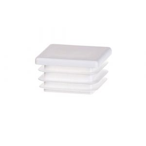 EMFA Bouchon Tube Carré 10x10 mm Blanc – Embout à Lamelles en Plastique – Capuchon 1x1 cm – Lot de 1 (EMFA GmbH, neuf)