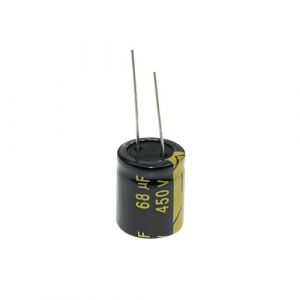 HUABAN 5 Pi&egrave;ces 450V 68UF 18x21mm Condensateur &eacute;lectrolytique &agrave; fil de plomb Haute fr&eacute;quence Faible r&eacute;sistance s&eacute;rie &eacute;quivalente 450 Volt 68 UF (SHEN ZHEN ERIC ELECTRONICS TECHNOLOGY LIMITED, neuf)