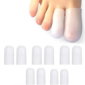 ROKZELT Protection Orteil Silicone 10 Pi&egrave;ces Prot&egrave;ge Orteil Pour Ongle Incarn&eacute;, Cors, Ampoules, Frottement, Tube Orteil Pour Gros Orteil, Pour Hommes Et Femmes (ZHANG GUOQIANG SHOP, neuf)
